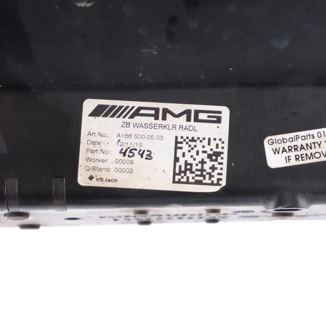 Wheel Arch Radiator Mercedes W176 W212 AMG Front Right O/S Radiator - SKU A0995003203-1 - Part number A0995003203