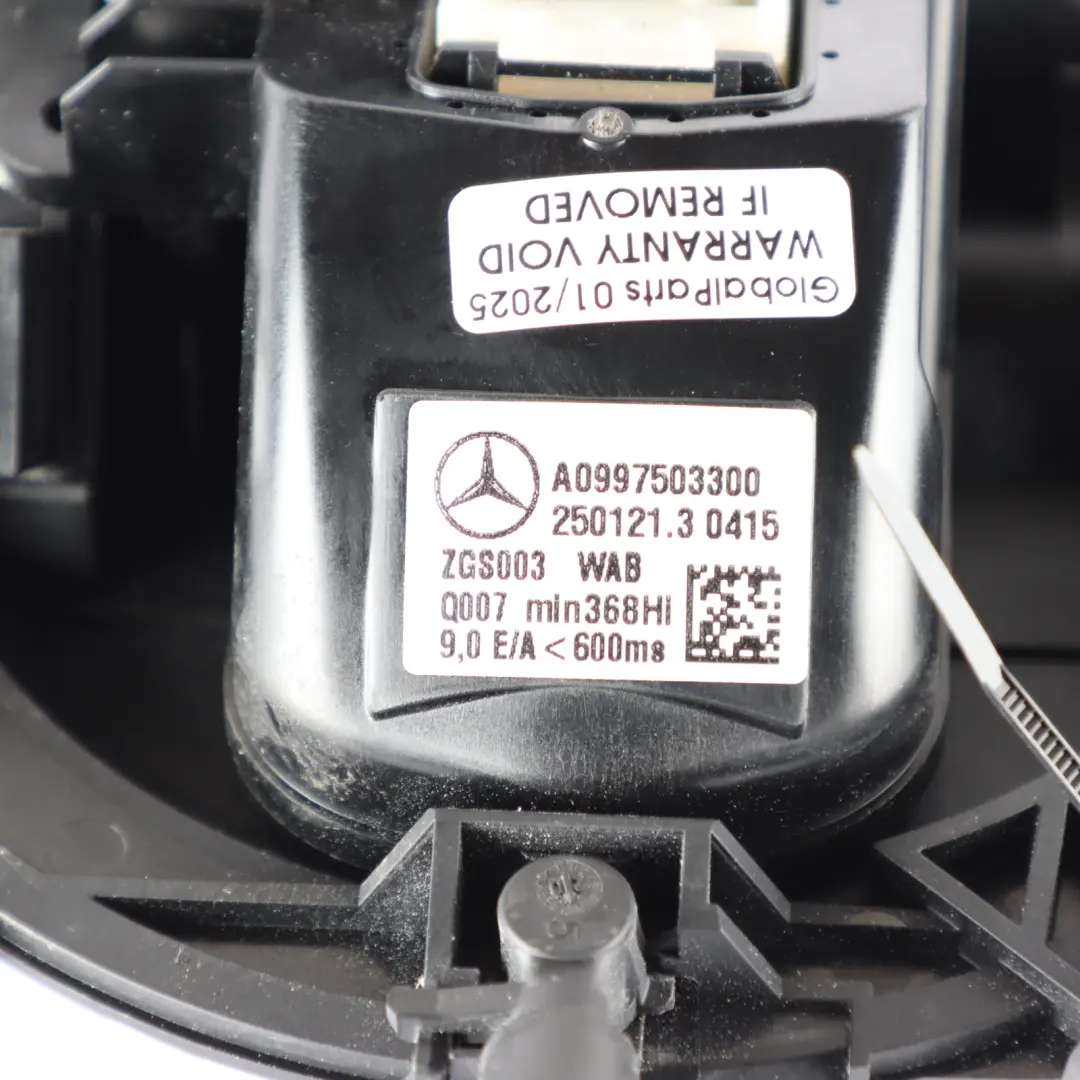 Trunk Lid Open Badge Rear Camera Polar White to Mercedes C118 C238 C253 with Part number A0997503300 Mercedes C118 C238 C253 Trunk Lid Open Badge Rear Camera Polar White - SKU A0997503300-POL - Part number A0997503300