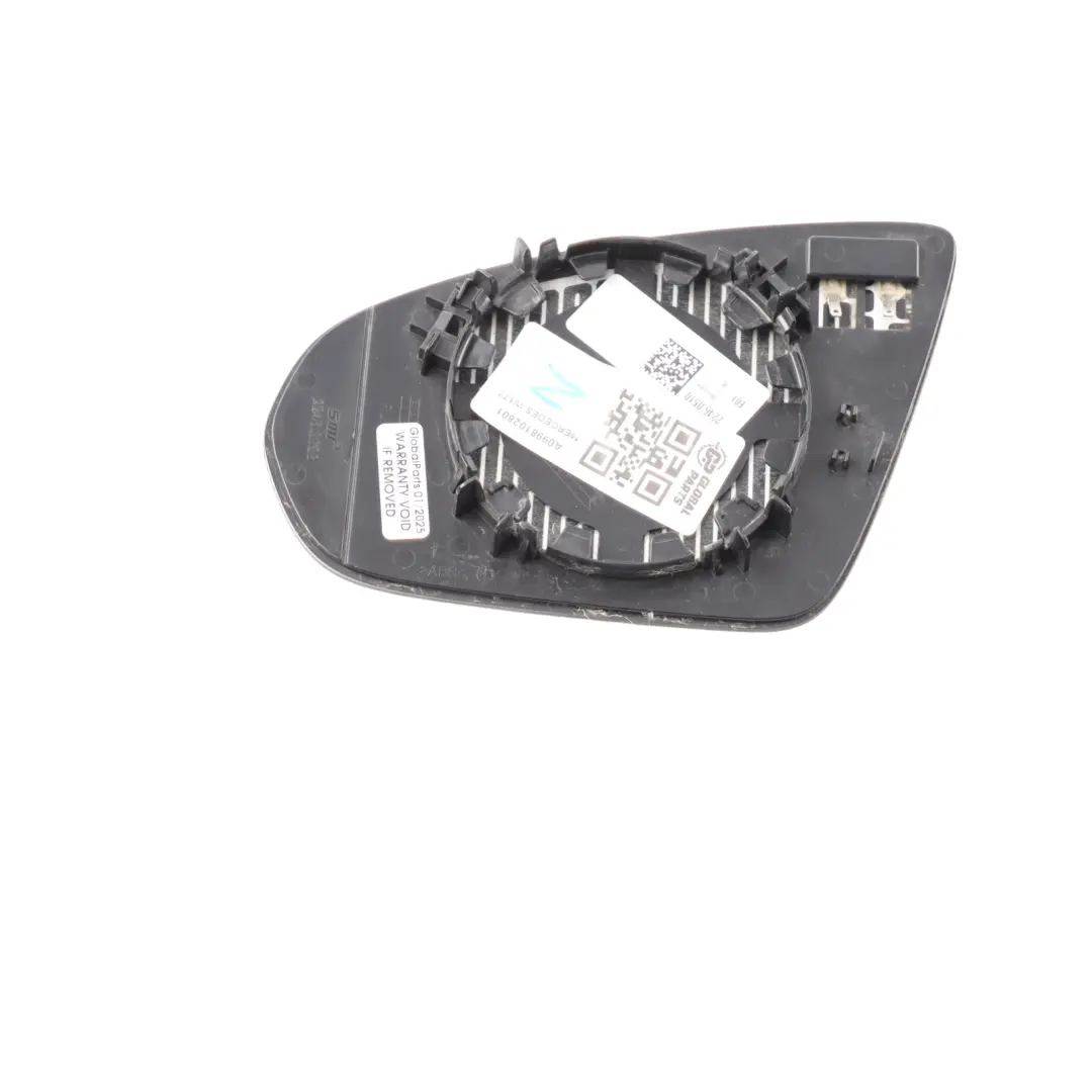 Wing Mirror Glass Mercedes CLA C118 W177 Heated Front Right O/S to with Part number A0998102801 Wing Mirror Glass Mercedes CLA C118 W177 Heated Front Right O/S - SKU A0998102801 - Part number A0998102801