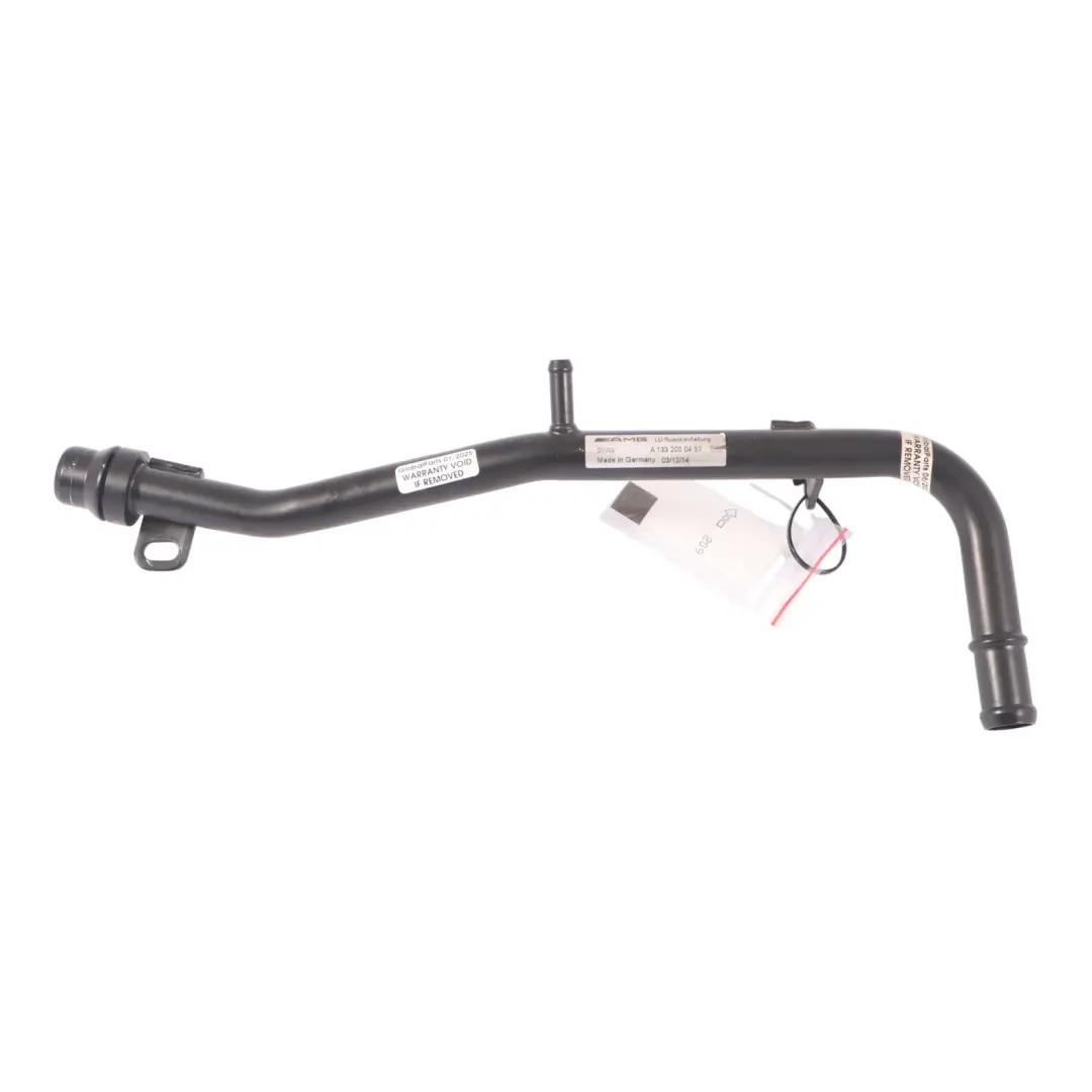 Benziner M133 Ladeluftkühler Wasser Rücklaufleitung für Mercedes W176 C117 AMG mit Teilenummer A1332000452 Mercedes W176 C117 AMG Benziner M133 Ladeluftkühler Wasser Rücklaufleitung - SKU A1332000452 - Teilenummer A1332000452