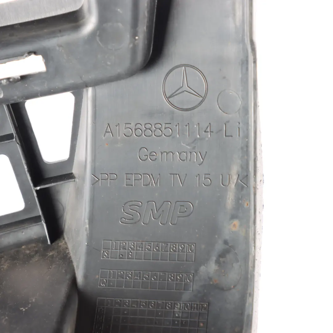 Bumper Bracket Holder Mount Left N/S to Mercedes GLA X156 Rear with Part number A1568851114 Mercedes GLA X156 Rear Bumper Bracket Holder Mount Left N/S - SKU A1568851114 - Part number A1568851114