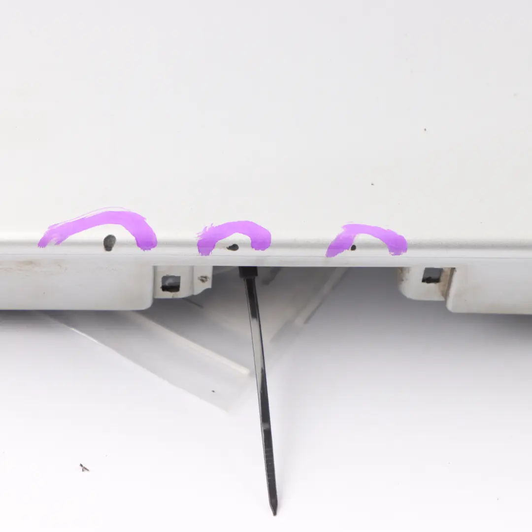 Trunk Cover Panel Trim Tailgate Brilliant Silver to Mercedes W163 Rear with Part number A1637400770 Mercedes W163 Rear Trunk Cover Panel Trim Tailgate Brilliant Silver - SKU A1637400770-BRS - Part number A1637400770