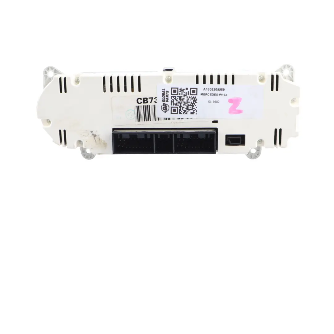 Mercedes ML W163 Climate Heater Control Switch Module Unit Panel - SKU A1638205589 - Part number A1638205589