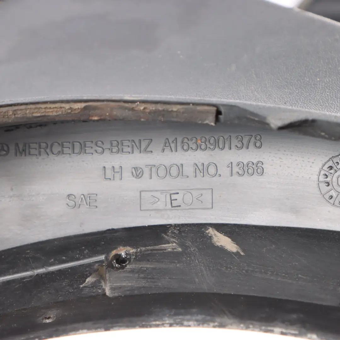  Mercedes-Benz ML W163 Rear Fender Mud Flap Splash Guard Set - SKU A1638901378 - Part number A1638901378