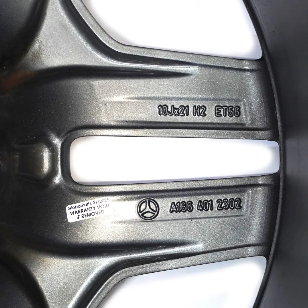 Alloy Wheel Rim 21" Double Spoke 10J ET56 to Mercedes ML W166 AMG Black with Part number A1664012302 Mercedes ML W166 AMG Black Alloy Wheel Rim 21" Double Spoke 10J ET56 - SKU A1664012302-1 - Part number A1664012302