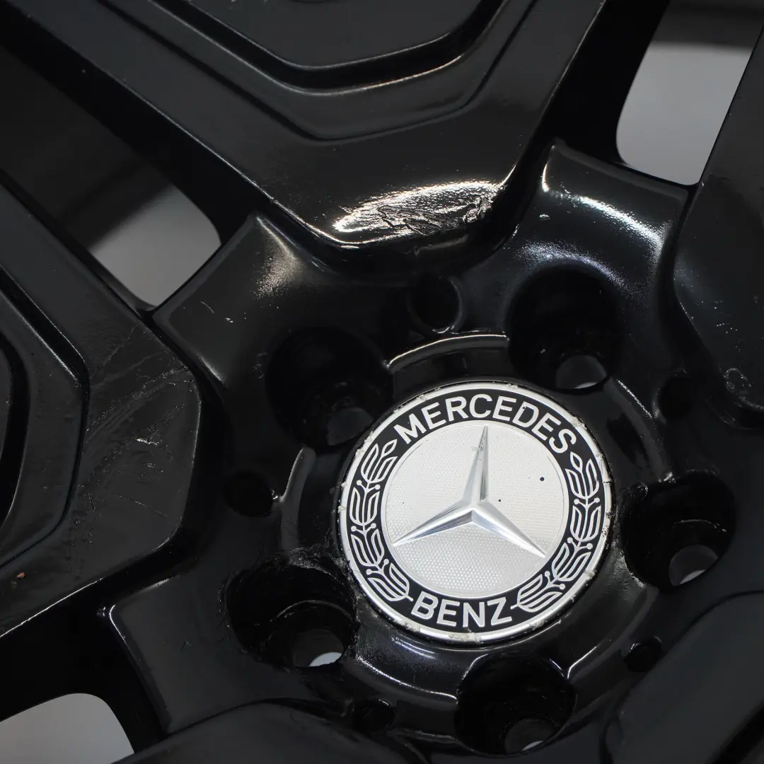 Schwarz Alufelge 21" Doppelspeiche 10J ET56 für Mercedes ML W166 AMG mit Teilenummer A1664012302 Mercedes ML W166 AMG Schwarz Alufelge 21" Doppelspeiche 10J ET56 - SKU A1664012302-2 - Teilenummer A1664012302