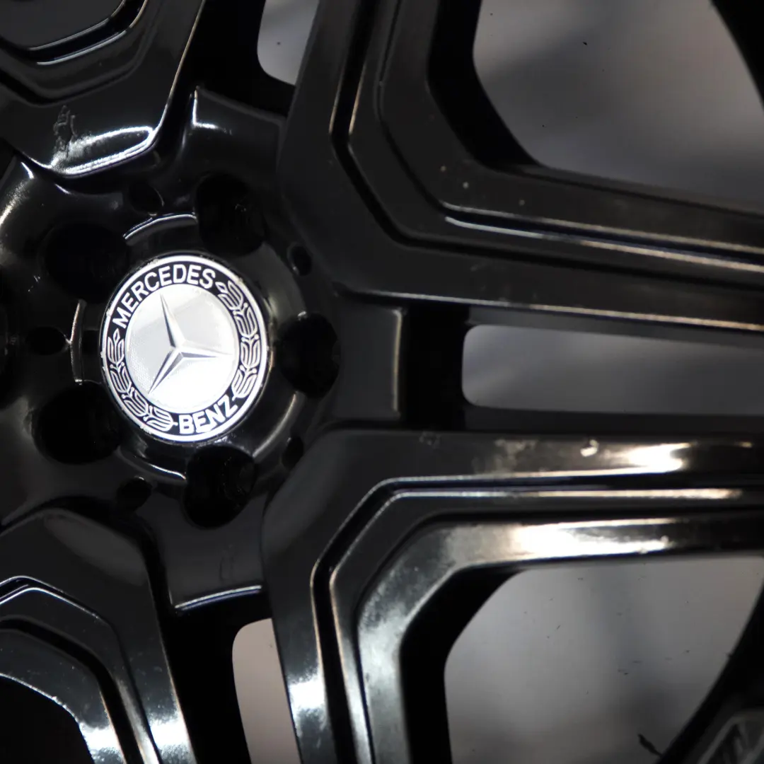 Alloy Wheel Rim 21" Double Spoke 10J ET56 to Mercedes ML W166 AMG Black with Part number A1664012302 Mercedes ML W166 AMG Black Alloy Wheel Rim 21" Double Spoke 10J ET56 - SKU A1664012302-3 - Part number A1664012302