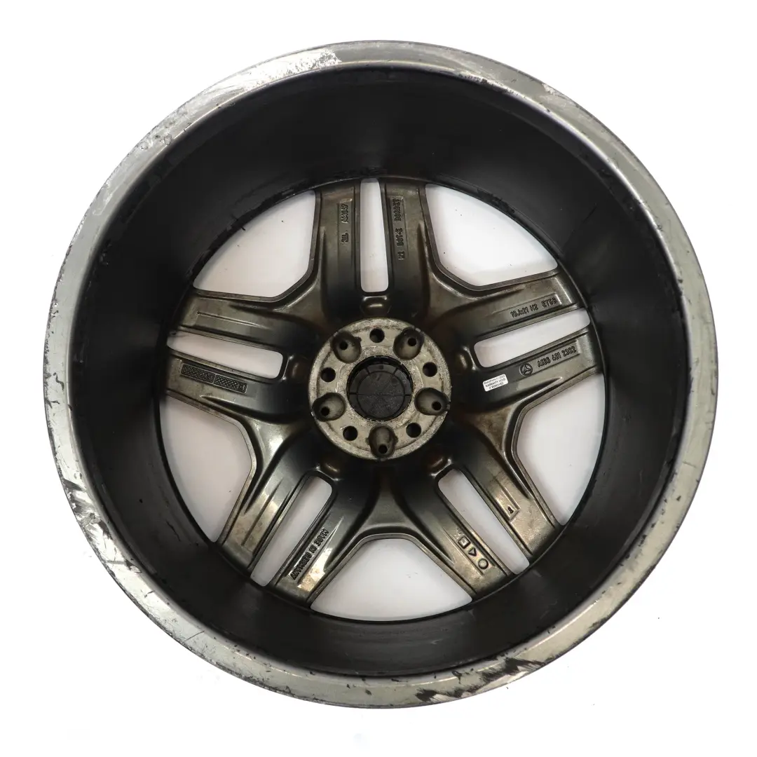 Alloy Wheel Rim 21" Double Spoke 10J ET56 to Mercedes ML W166 AMG Black with Part number A1664012302 Mercedes ML W166 AMG Black Alloy Wheel Rim 21" Double Spoke 10J ET56 - SKU A1664012302-3 - Part number A1664012302