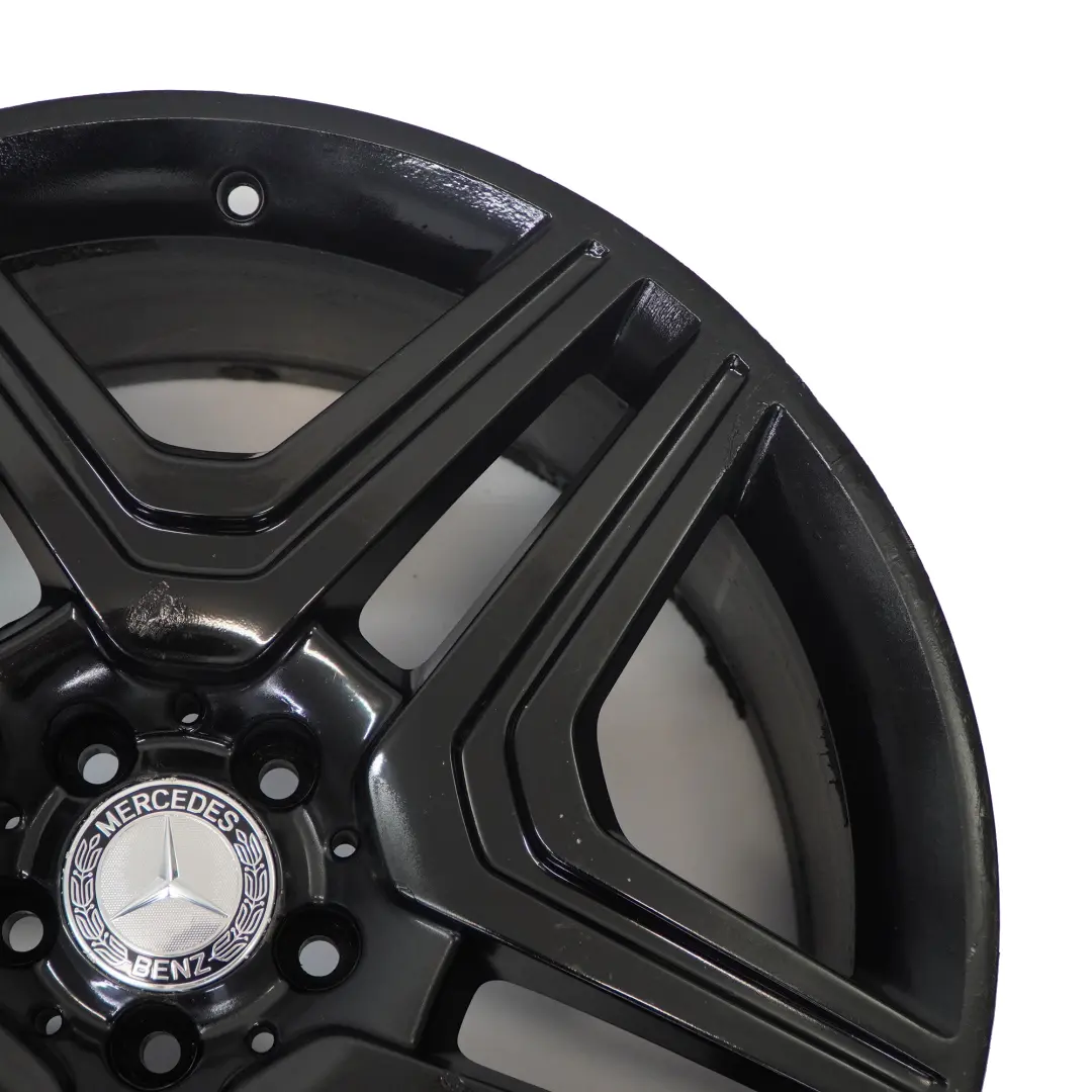 Alloy Wheel Rim 21" Double Spoke 10J ET56 to Mercedes ML W166 AMG Black with Part number A1664012302 Mercedes ML W166 AMG Black Alloy Wheel Rim 21" Double Spoke 10J ET56 - SKU A1664012302-3 - Part number A1664012302