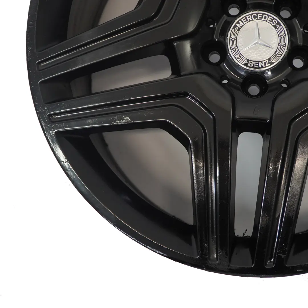 Alloy Wheel Rim 21" Double Spoke 10J ET56 to Mercedes ML W166 AMG Black with Part number A1664012302 Mercedes ML W166 AMG Black Alloy Wheel Rim 21" Double Spoke 10J ET56 - SKU A1664012302-3 - Part number A1664012302