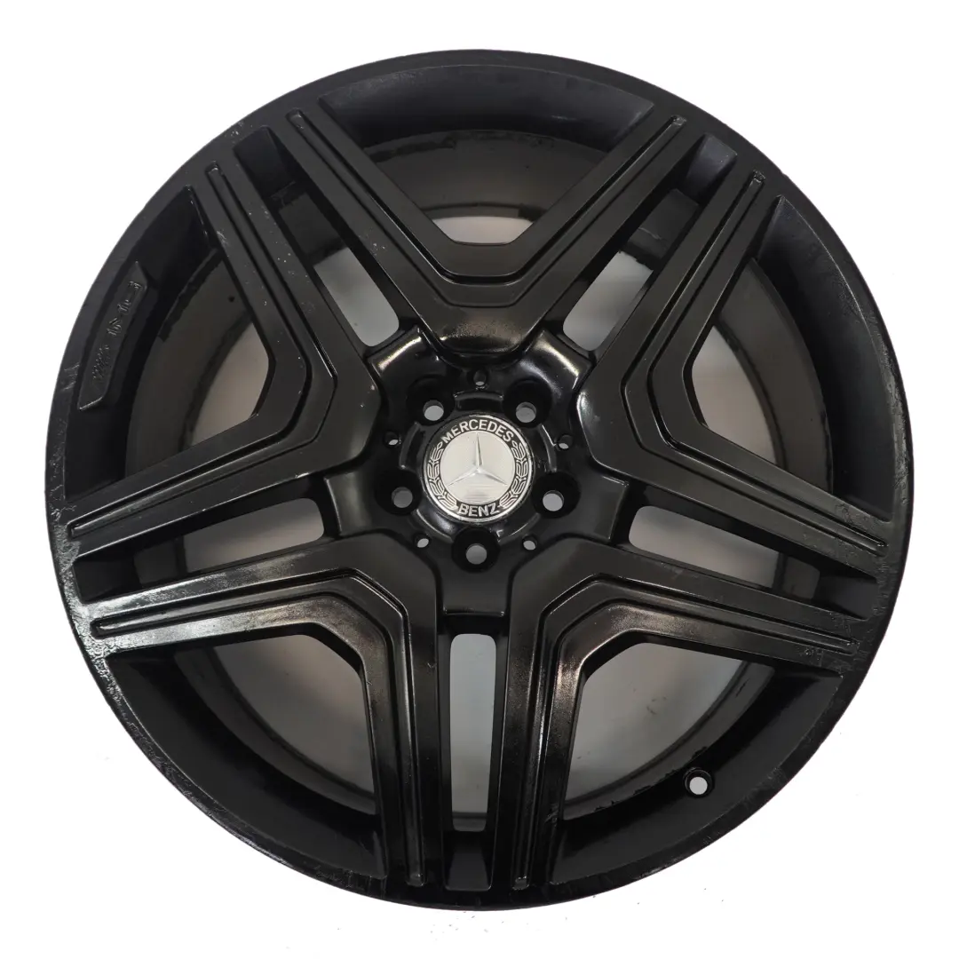 Alloy Wheel Rim 21" Double Spoke 10J ET56 to Mercedes ML W166 AMG Black with Part number A1664012302 Mercedes ML W166 AMG Black Alloy Wheel Rim 21" Double Spoke 10J ET56 - SKU A1664012302-4 - Part number A1664012302