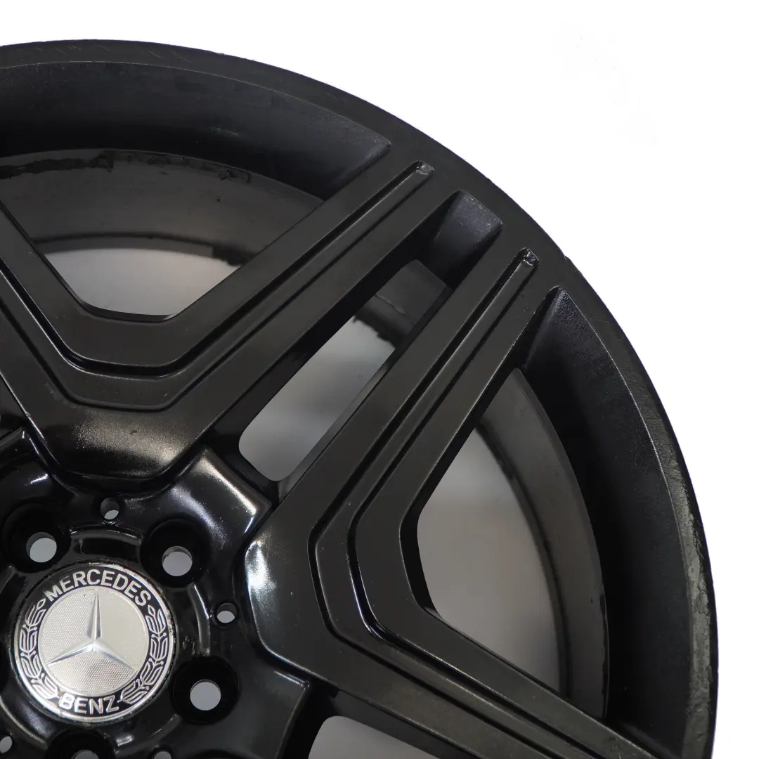 Alloy Wheel Rim 21" Double Spoke 10J ET56 to Mercedes ML W166 AMG Black with Part number A1664012302 Mercedes ML W166 AMG Black Alloy Wheel Rim 21" Double Spoke 10J ET56 - SKU A1664012302-4 - Part number A1664012302