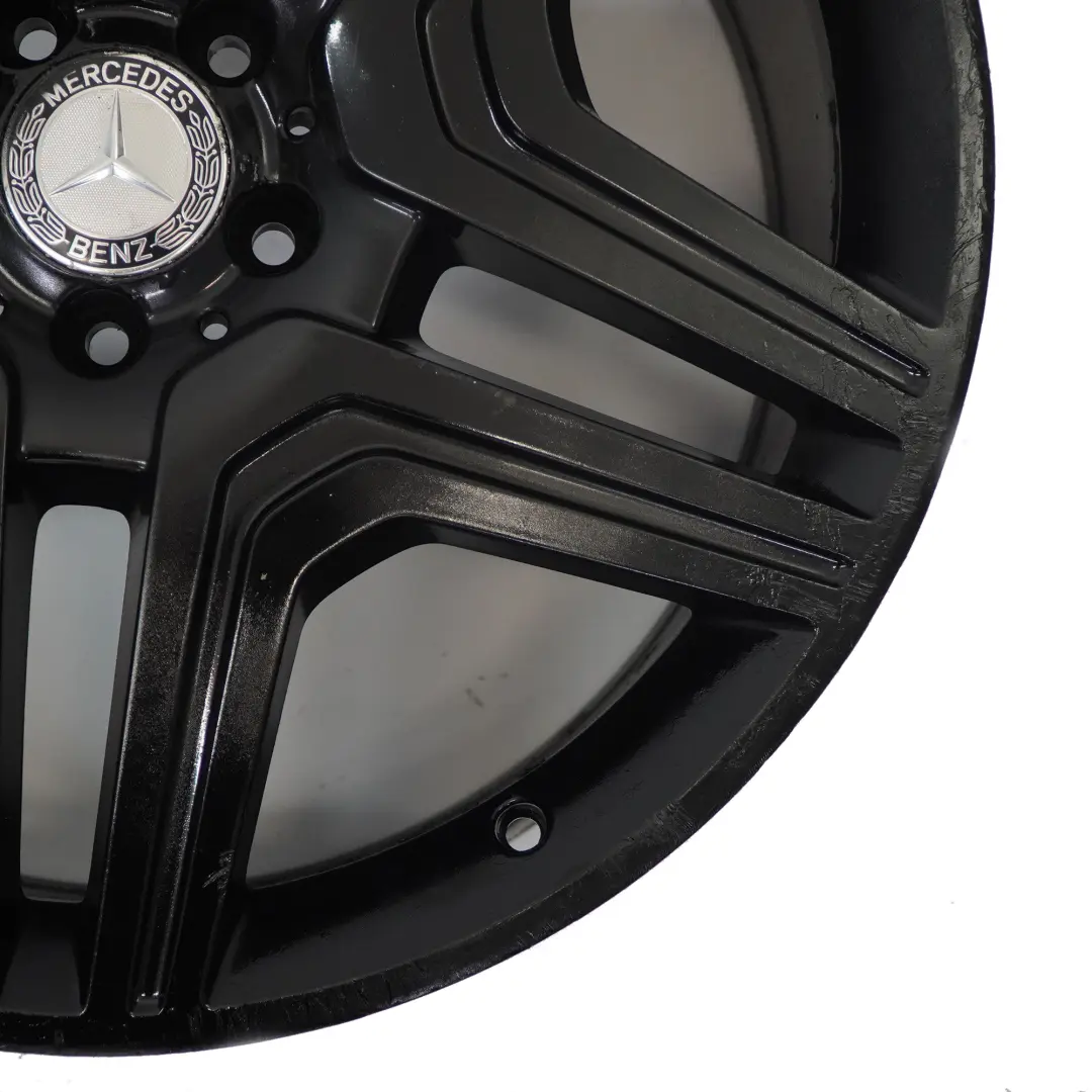 Alloy Wheel Rim 21" Double Spoke 10J ET56 to Mercedes ML W166 AMG Black with Part number A1664012302 Mercedes ML W166 AMG Black Alloy Wheel Rim 21" Double Spoke 10J ET56 - SKU A1664012302-4 - Part number A1664012302