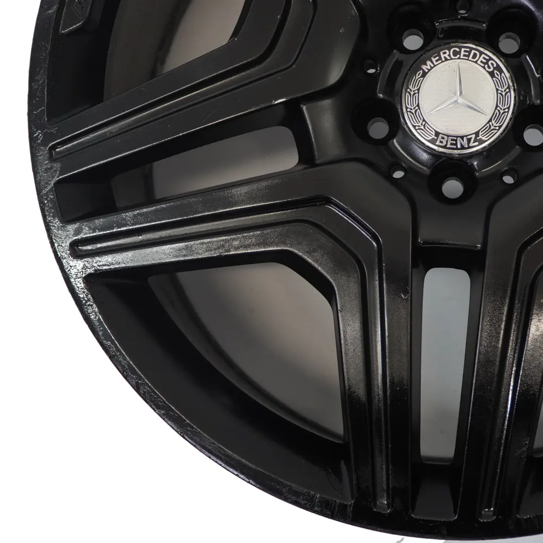 Alloy Wheel Rim 21" Double Spoke 10J ET56 to Mercedes ML W166 AMG Black with Part number A1664012302 Mercedes ML W166 AMG Black Alloy Wheel Rim 21" Double Spoke 10J ET56 - SKU A1664012302-4 - Part number A1664012302