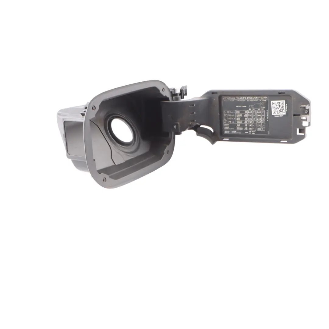 Filler Flap Cap Trim Recess Panel to Mercedes W166 Fuel Tank with Part number A1666303203 Mercedes W166 Fuel Tank Filler Flap Cap Trim Recess Panel - SKU A1666303203 - Part number A1666303203