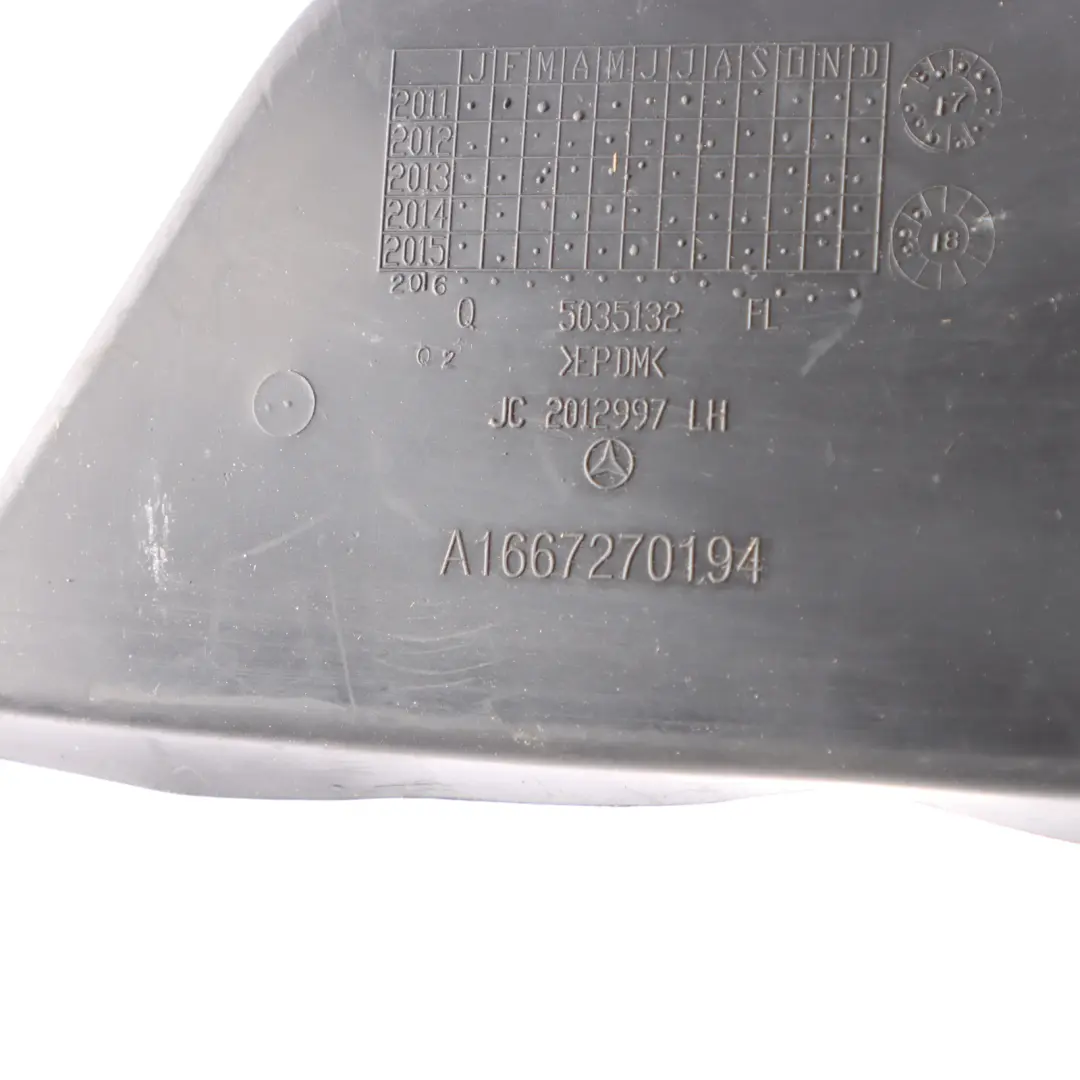 Mercedes W166 Front Door Pocket Lining Storage Insert Left N/S - SKU A1667270194 - Part number A1667270194
