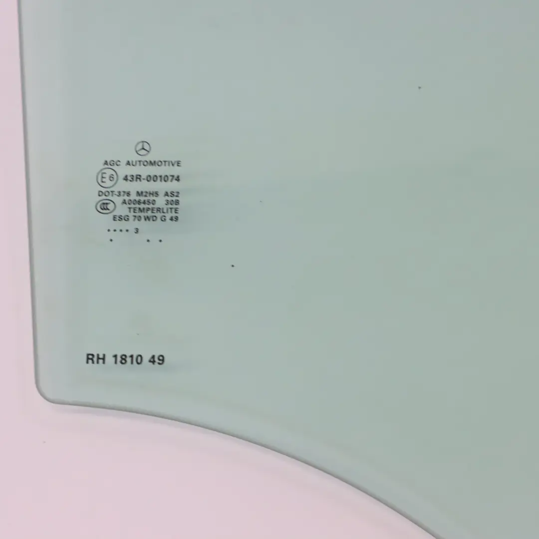 Mercedes W166 Rear Right O/S Quarter Side Window Glass AS2 - SKU A1667351810 - Part number A1667351810