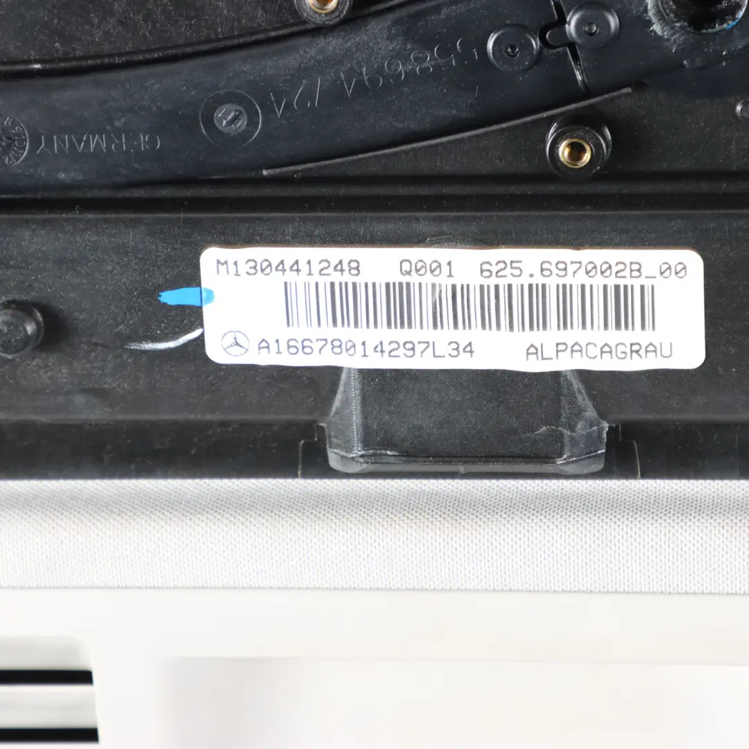 Mercedes W166 Sunroof Sliding Roof Mechanism Assembly Window Glass - SKU A1667800129 - Part number A1667800129
