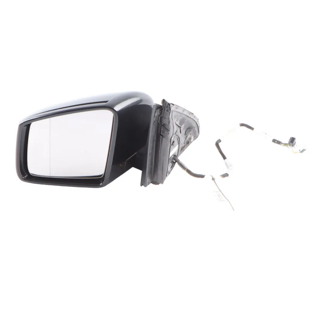 Mercedes ML W166 Wing Mirror Left N/S Power Fold Auto Dim Obsidian Black - 197 - SKU A1668108500-OB - Part number A1668108500