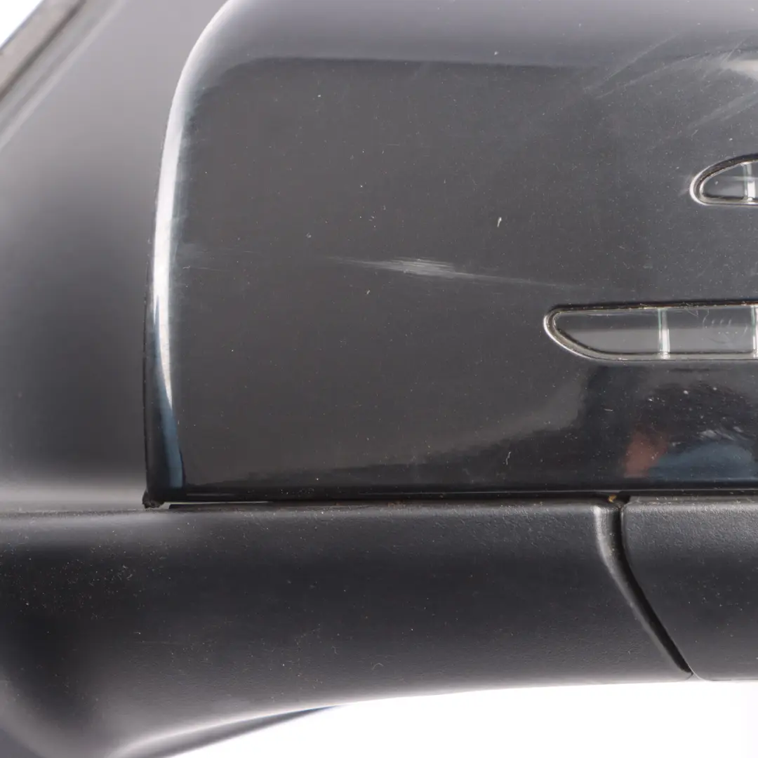Mercedes ML W166 Wing Mirror Left N/S Power Fold Auto Dim Obsidian Black - 197 - SKU A1668108500-OB - Part number A1668108500