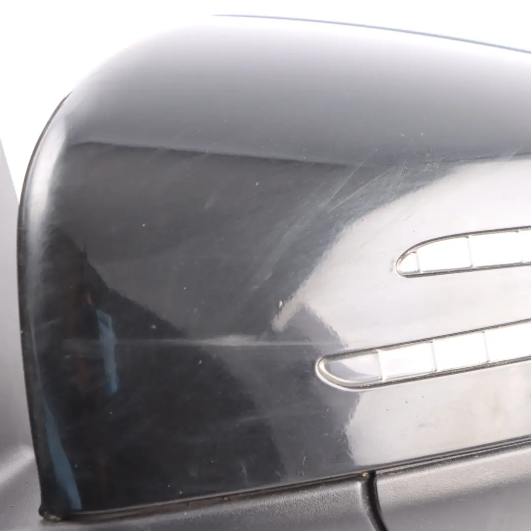 Mercedes ML W166 Wing Mirror Left N/S Power Fold Auto Dim Obsidian Black - 197 - SKU A1668108500-OB - Part number A1668108500