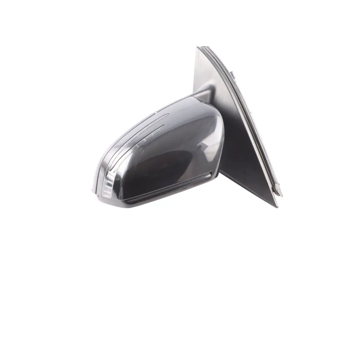 Mercedes ML W166 Wing Mirror Left N/S Power Fold Auto Dim Obsidian Black - 197 - SKU A1668108500-OB - Part number A1668108500
