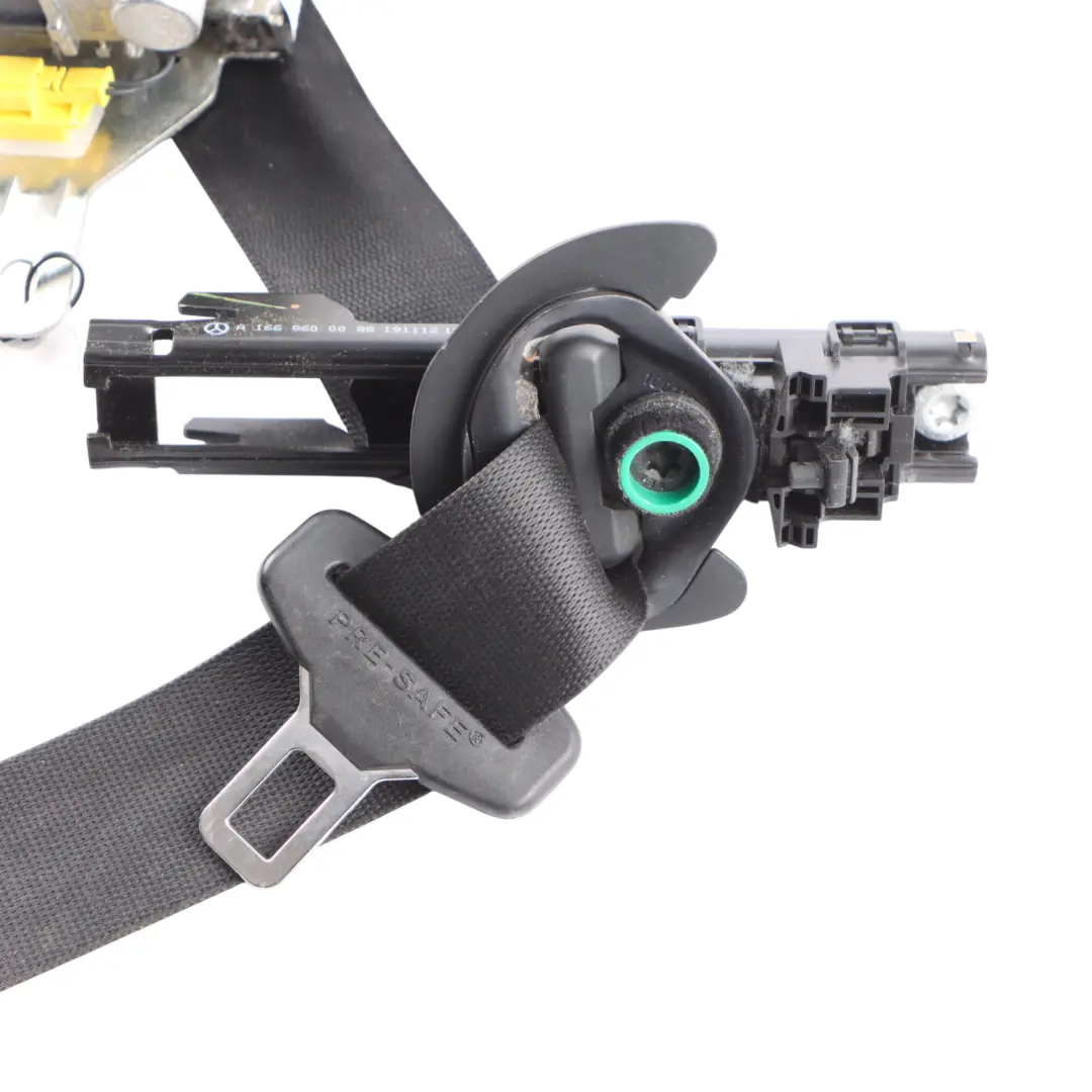 Mercedes W166 Seatbelt Front Right O/S Seat Safety Upper Belt - SKU A1668603686 - Part number A1668603686