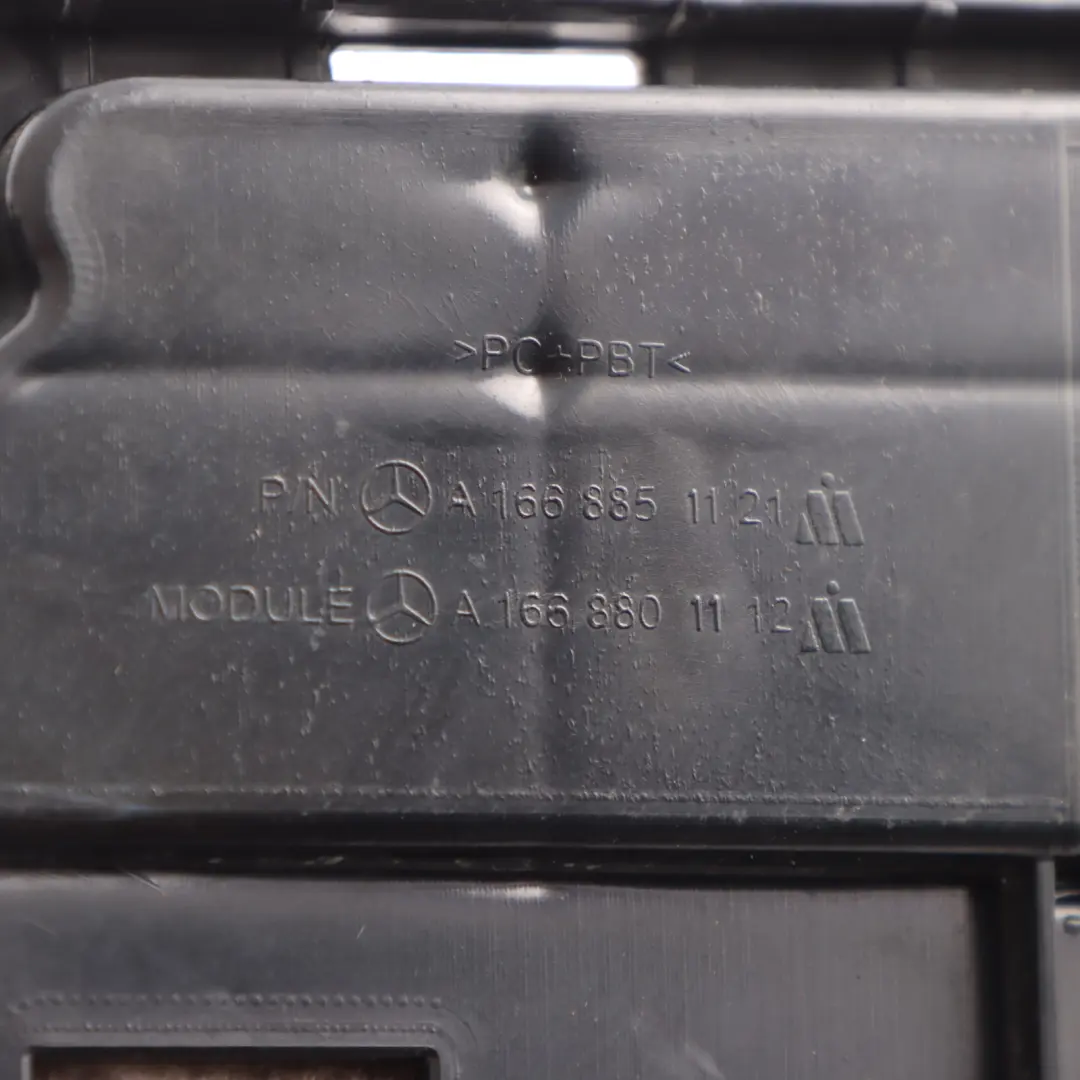 Bumper Carrier Rear Left N/S Mount Bracket to Mercedes W166 with Part number A1668801112 Mercedes W166 Bumper Carrier Rear Left N/S Mount Bracket - SKU A1668801112 - Part number A1668801112