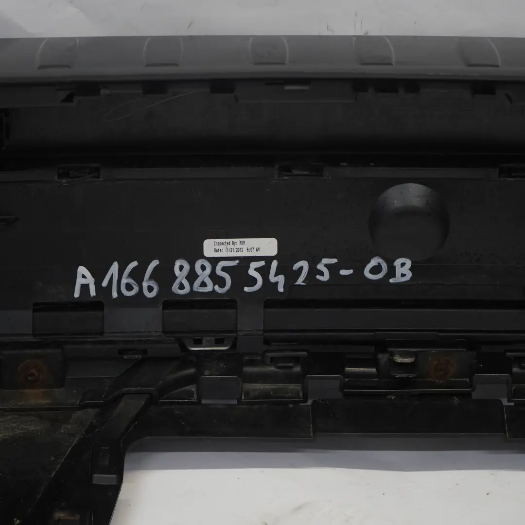 Mercedes W166 Zderzak Tylny AMG ML63 Obsidian Black Czarny Metalik - 197 - SKU A1668855425-OB - Numer Części A1668855425