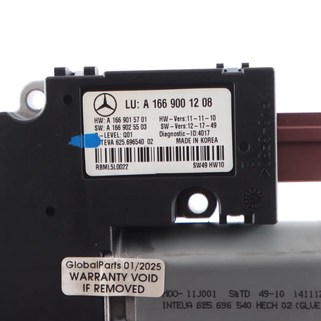 Sunroof Control Unit Motor Sliding Actuator to Mercedes ML W166 with Part number A1669001208 Mercedes ML W166 Sunroof Control Unit Motor Sliding Actuator - SKU A1669001208 - Part number A1669001208