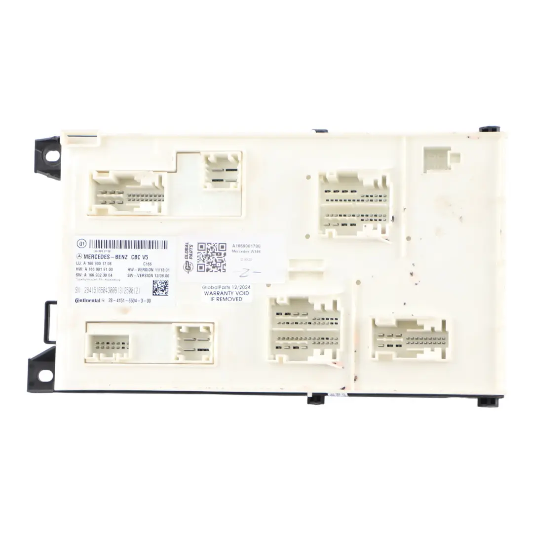 Module SAM Electronics Control Unit to Mercedes X166 with Part number A1669001708 Mercedes X166 Module SAM Electronics Control Unit - SKU A1669001708 - Part number A1669001708