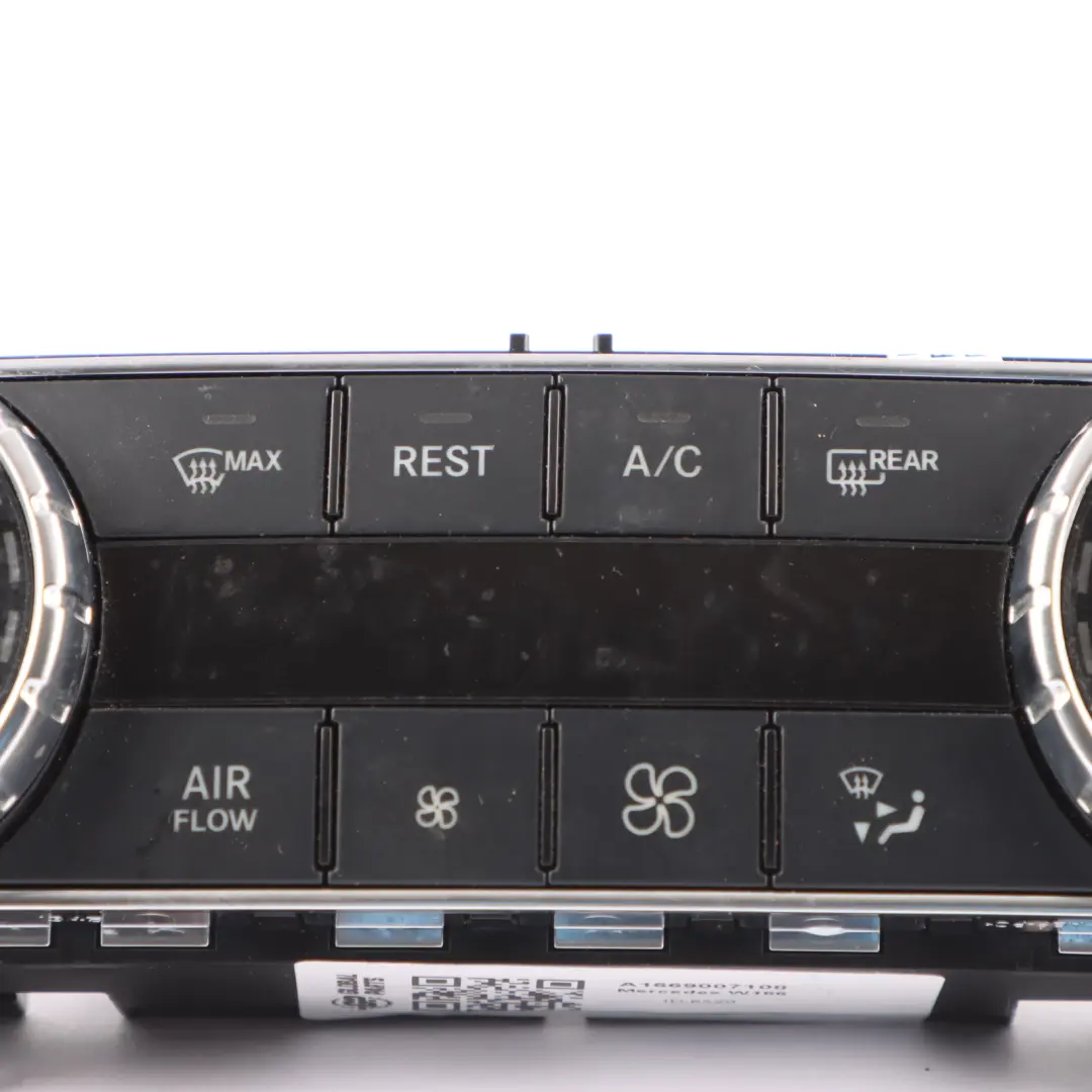 Conditioning A/C Control Panel Switch to Mercedes W166 Air with Part number A1669007108 Mercedes W166 Air Conditioning A/C Control Panel Switch - SKU A1669007108 - Part number A1669007108