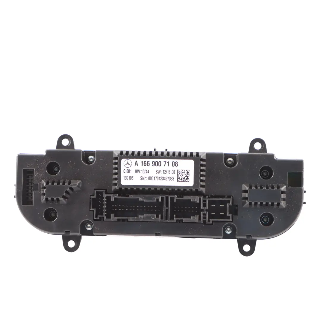 Conditioning A/C Control Panel Switch to Mercedes W166 Air with Part number A1669007108 Mercedes W166 Air Conditioning A/C Control Panel Switch - SKU A1669007108 - Part number A1669007108