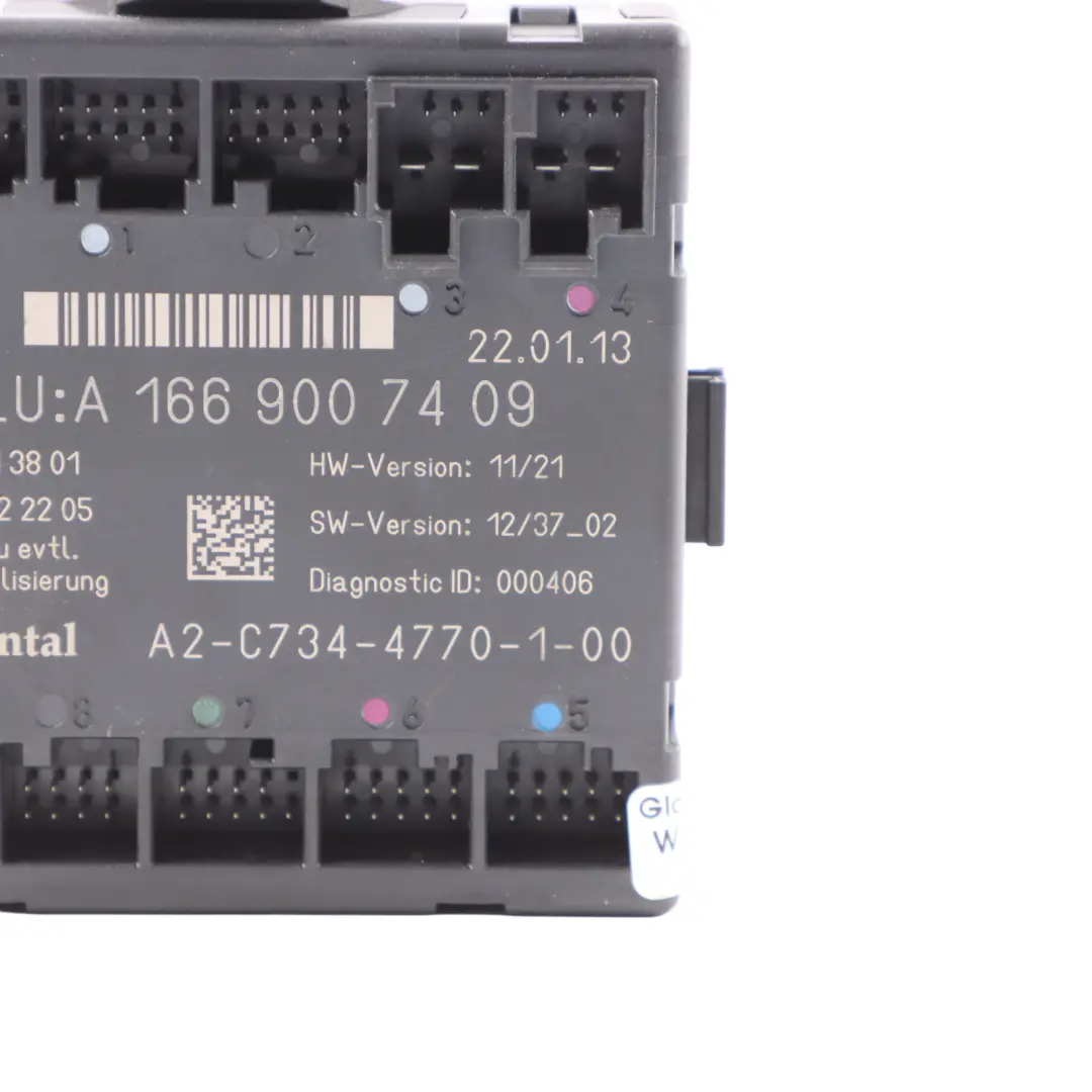 Module Contrôle Câblage Porte Avant Gauche ECU pour Mercedes GLE W166 à propos du numéro de pièce A1669007409 Mercedes GLE W166 Module Contrôle Câblage Porte Avant Gauche ECU - SKU A1669007409 - Numéro de pièce A1669007409