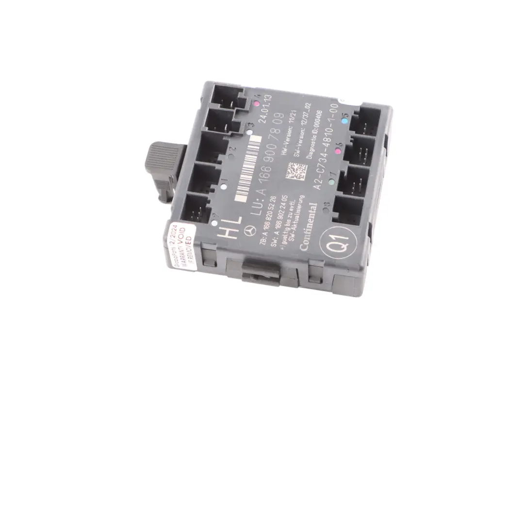 Hintertür Verkabelung Steuermodul Links ECU für Mercedes GLE W166 mit Teilenummer A1669007809 Mercedes GLE W166 Hintertür Verkabelung Steuermodul Links ECU - SKU A1669007809 - Teilenummer A1669007809