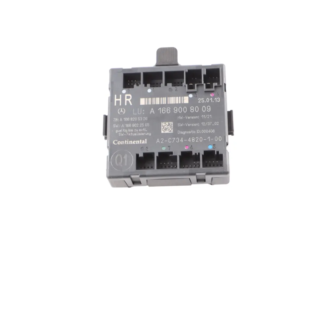 Mercedes GLE W166 Rear Door Wiring Control Module Right O/S Unit ECU - SKU A1669008009 - Part number A1669008009