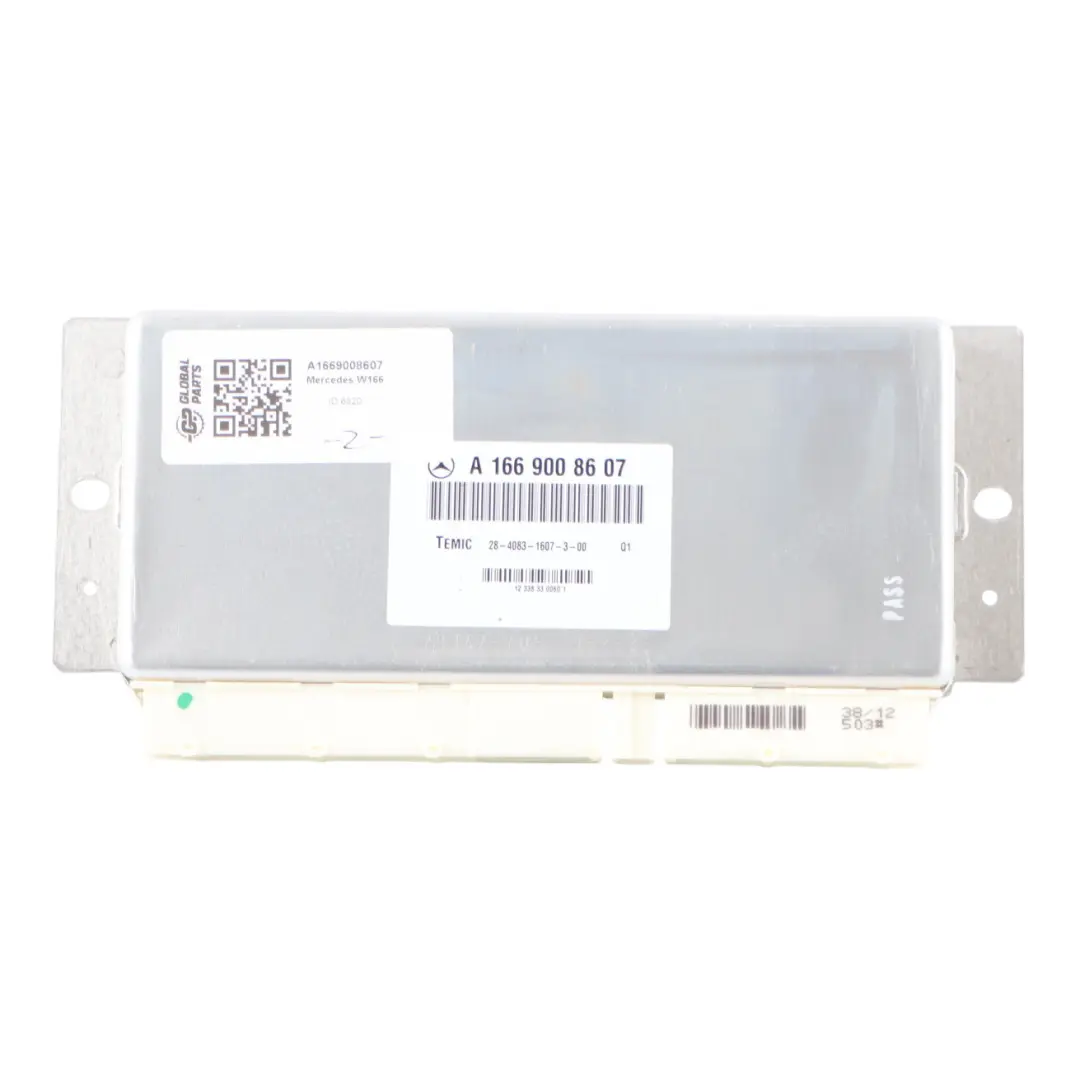 Suspension Control Unit Module ECU to Mercedes W166 Air with Part number A1669008607 Mercedes W166 Air Suspension Control Unit Module ECU - SKU A1669008607 - Part number A1669008607