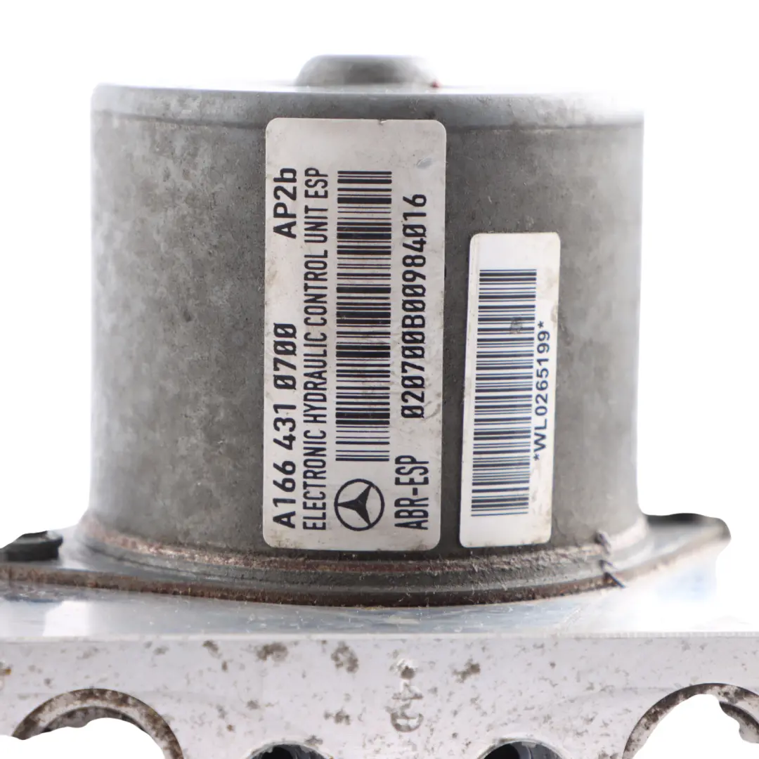 ABS Pump Hydraulic Braking Control Unit to Mercedes W166 with Part number A1669014100 Mercedes W166 ABS Pump Hydraulic Braking Control Unit - SKU A1669014100 - Part number A1669014100