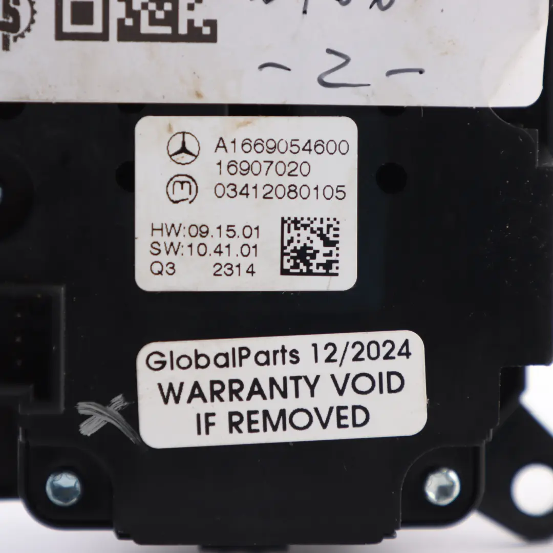 Panneau De Commande De Niveau Suspension DSR pour Mercedes W166 à propos du numéro de pièce A1669054600 Mercedes W166 Panneau De Commande De Niveau Suspension DSR - SKU A1669054600 - Numéro de pièce A1669054600
