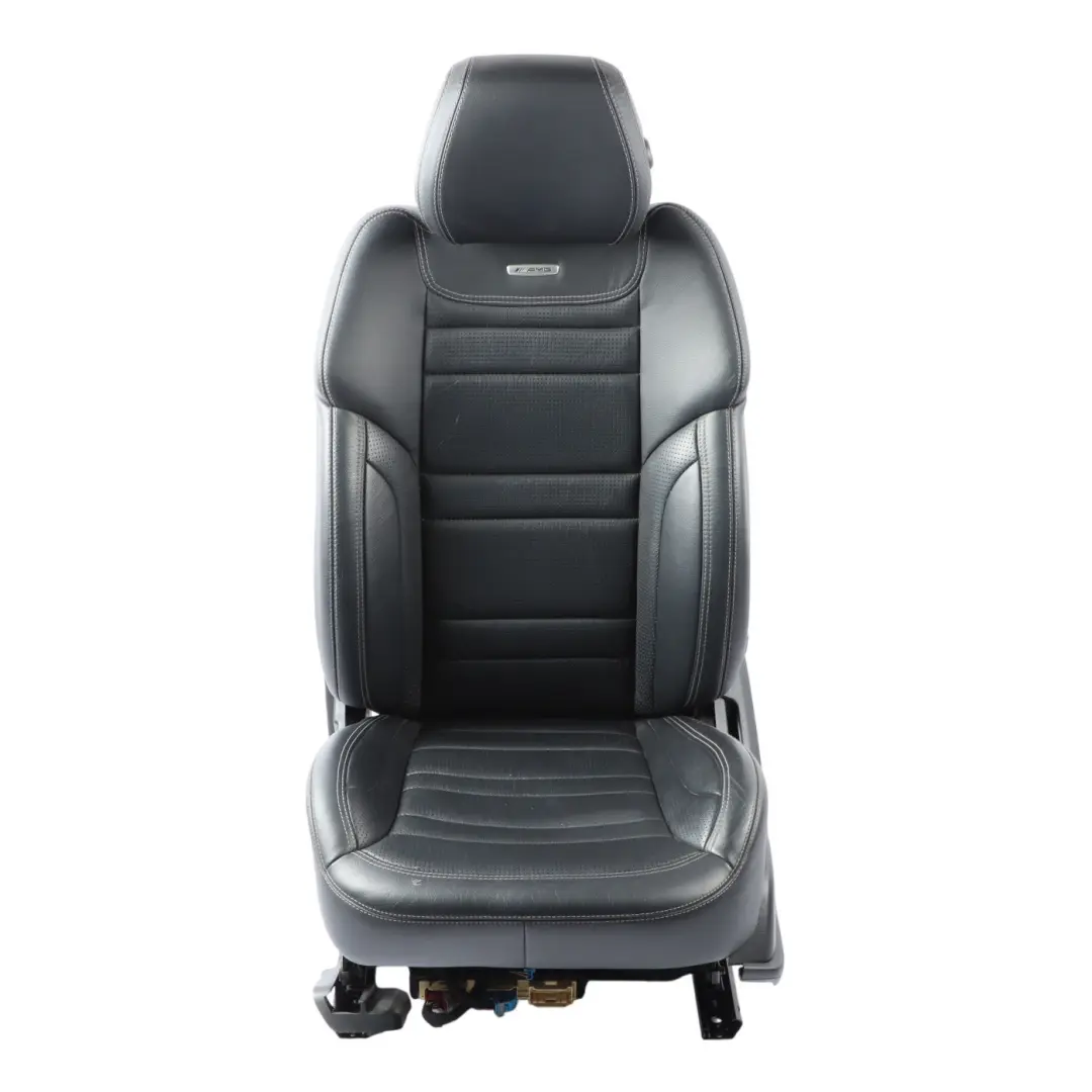 ML63 W166 AMG Seat Front Left N/S Heated Electric Black Leather to Mercedes with Part number A1669100747 Mercedes ML63 W166 AMG Seat Front Left N/S Heated Electric Black Leather - SKU A1669100747-1 - Part number A1669100747