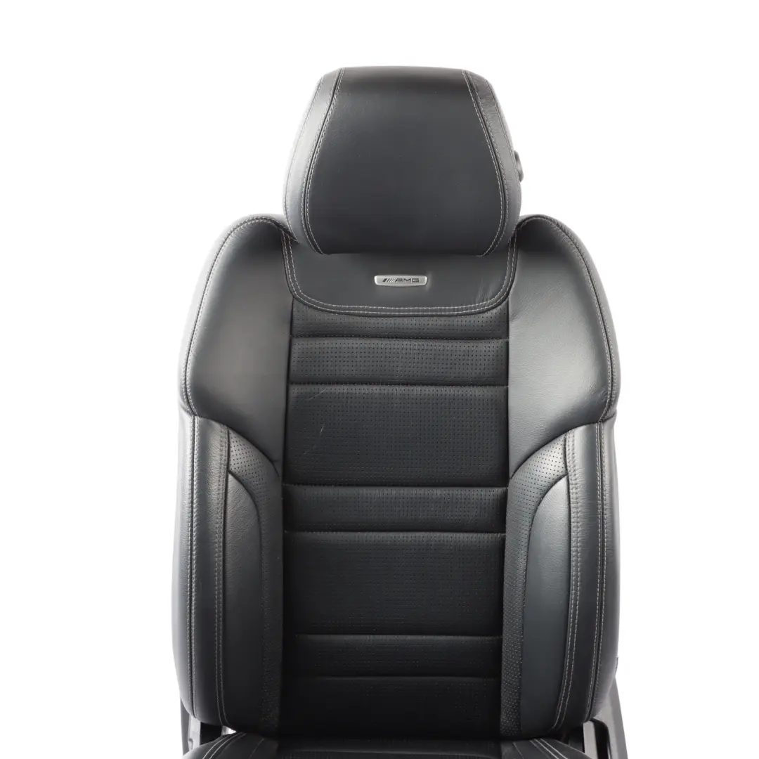 ML63 W166 AMG Seat Front Left N/S Heated Electric Black Leather to Mercedes with Part number A1669100747 Mercedes ML63 W166 AMG Seat Front Left N/S Heated Electric Black Leather - SKU A1669100747-1 - Part number A1669100747