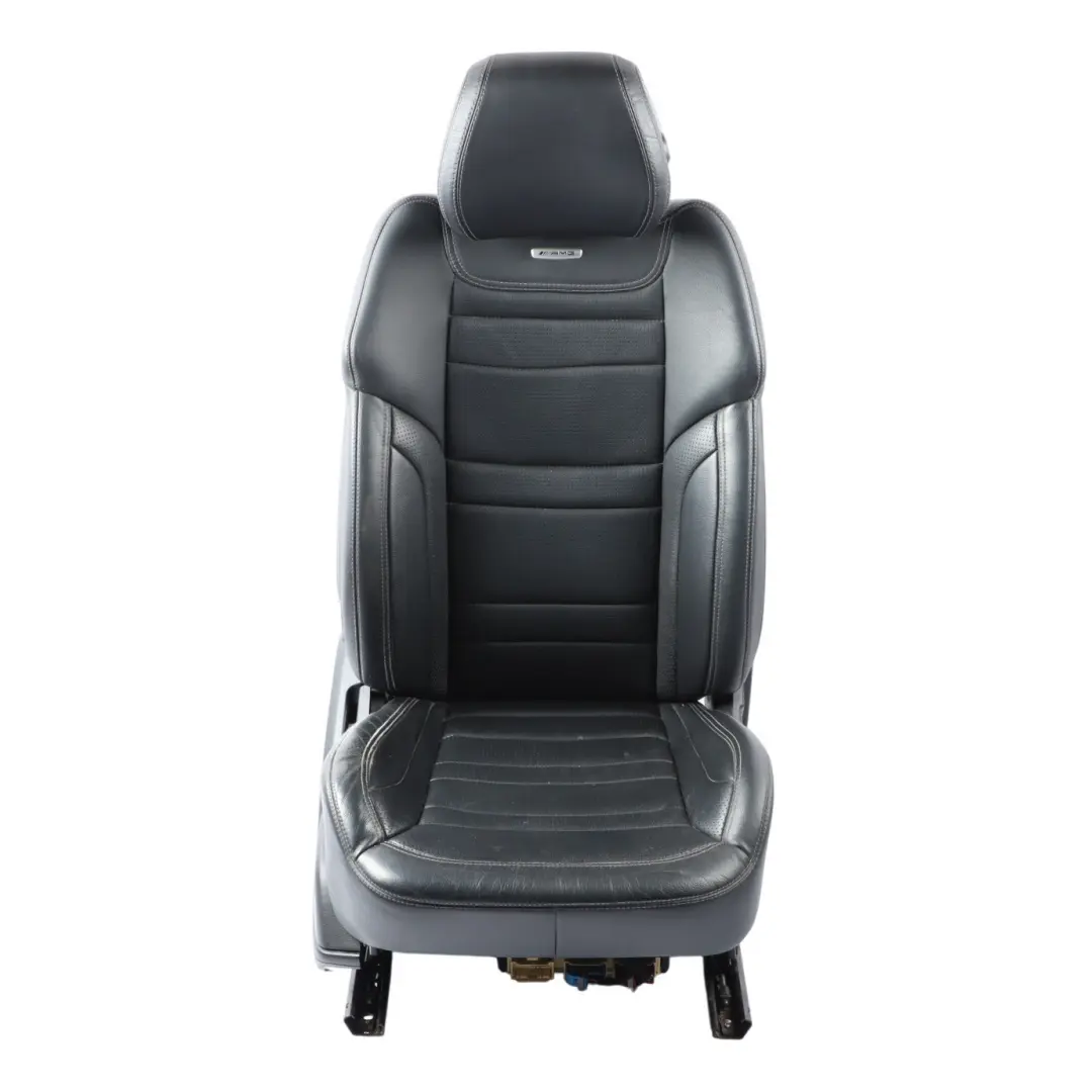 Mercedes ML63 W166 AMG Seat Front Right O/S Heated Electric Black Leather - SKU A1669100847-1 - Part number A1669100847