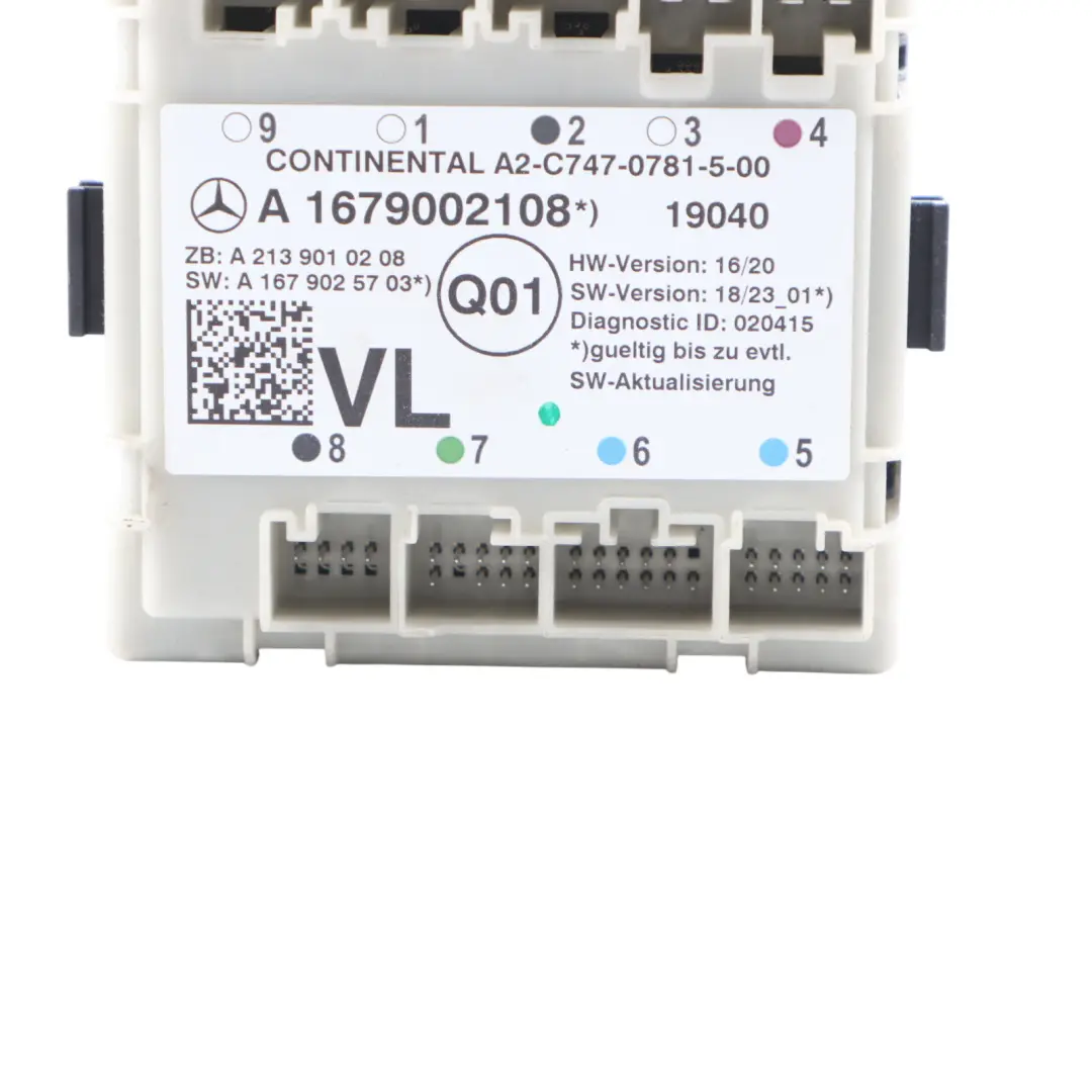 Mercedes Sprinter W907 W910 Door Module Control Unit Front Left N/S - SKU A1679002108 - Part number A1679002108