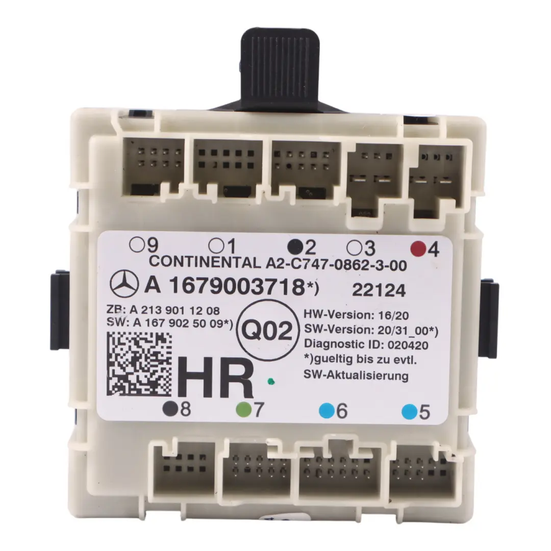 Módulo puerta Mercedes W205 W213 C253 Unidad control trasera derecha para con número de pieza A1679003718 Módulo puerta Mercedes W205 W213 C253 Unidad control trasera derecha - SKU A1679003718 - Número de pieza A1679003718
