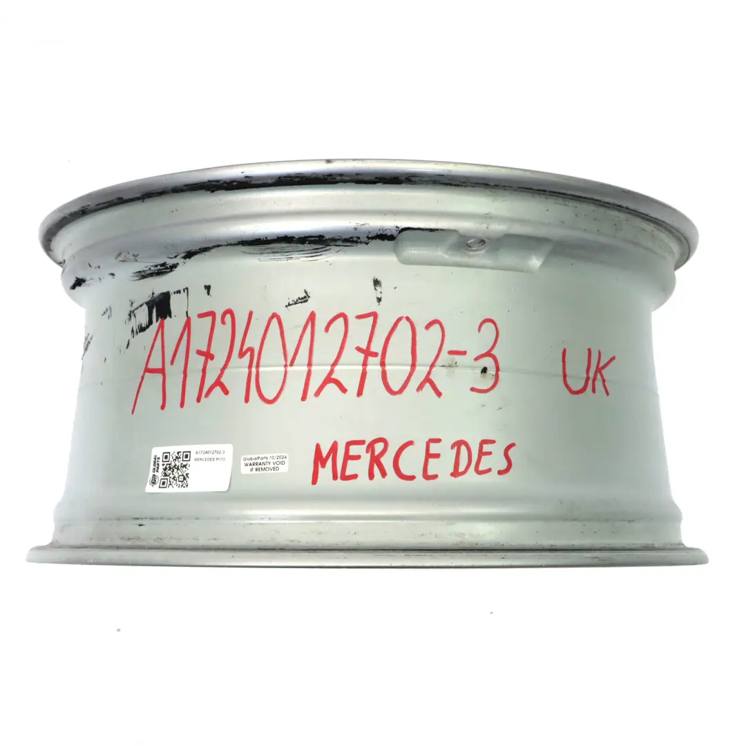 Alloy Wheel Rim 18" ET:36 8,5J 5 Spoke to Mercedes R172 Rear Silver with Part number A1724012702 Mercedes R172 Rear Silver Alloy Wheel Rim 18" ET:36 8,5J 5 Spoke - SKU A1724012702-3 - Part number A1724012702