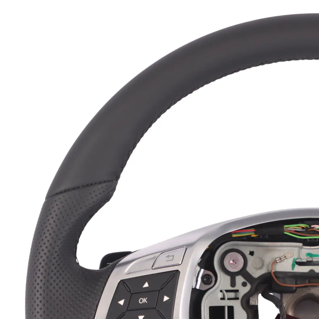 Volante Mercedes W204 W207 W212 W218 NUEVO Cuero Negro Sport Palanca de Cambio - SKU A1724602703-3 - Número de pieza A1724602703