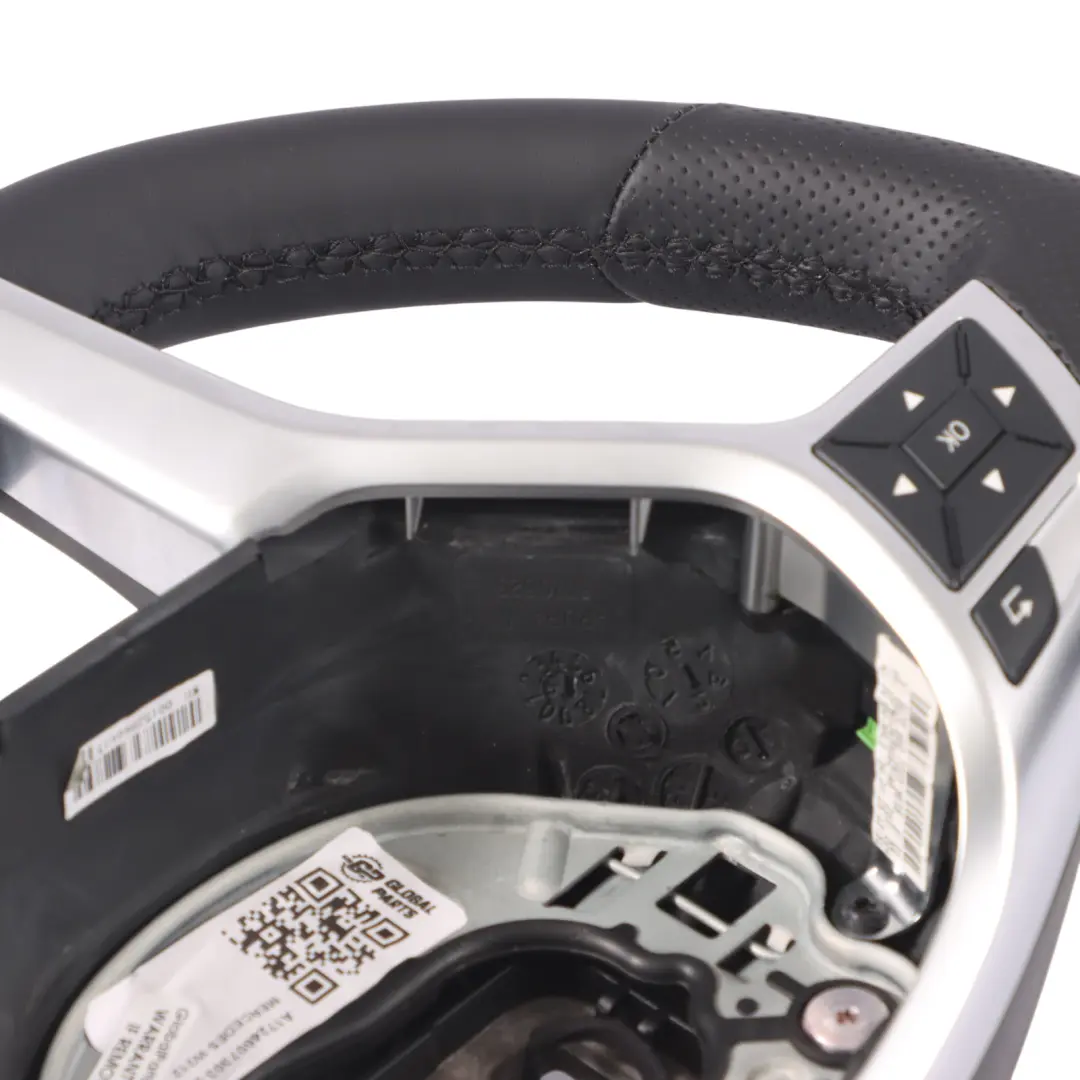 Steering Wheel Mercedes C207 W212 NEW Leather Sport Paddle Shift Black Threads to with Part number A1724607303 Steering Wheel Mercedes C207 W212 NEW Leather Sport Paddle Shift Black Threads - SKU A1724607303-2 - Part number A1724607303