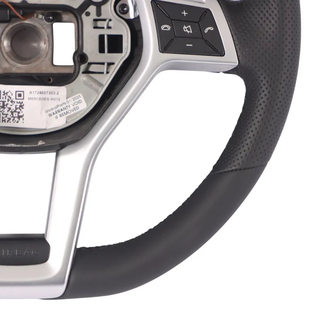 Volante Mercedes C207 W212 NUEVO Cuero Sport Palanca de Cambio Hilos Negro - SKU A1724607303-2 - Número de pieza A1724607303