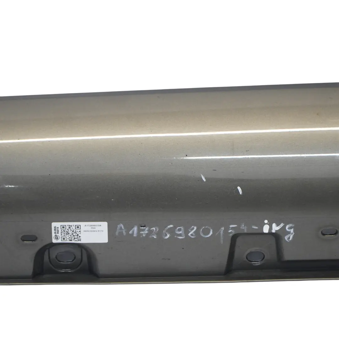 Door Sill Side Cover AMG Skirt Left N/S Indium Grey Metallic - 963 to Mercedes R172 with Part number A1726980154 Mercedes R172 Door Sill Side Cover AMG Skirt Left N/S Indium Grey Metallic - 963 - SKU A1726980154-ING - Part number A1726980154
