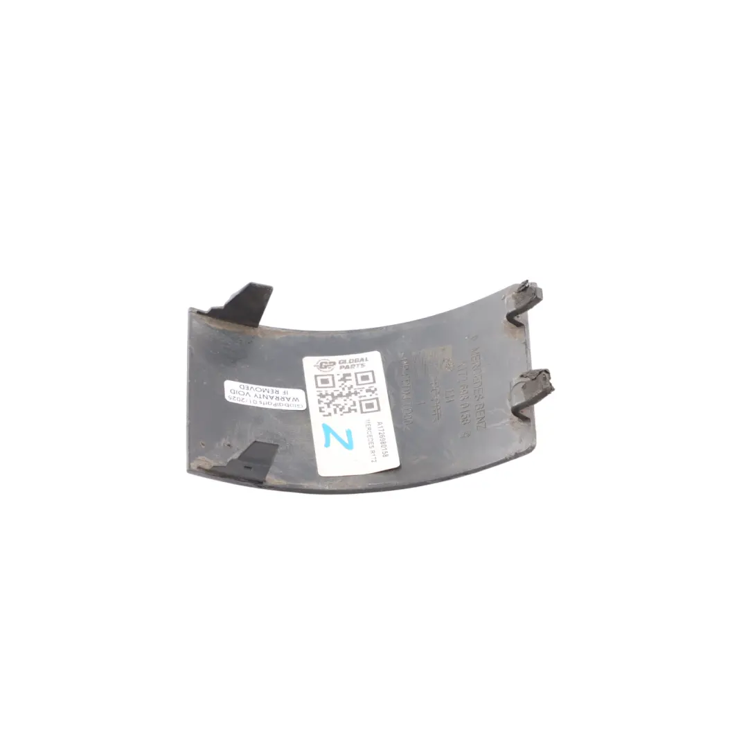 Mercedes SLK R172 Side Skirt Flap Cover Trim Panel Rear Left N/S Black - 040 - SKU A1726980158 - Part number A1726980158
